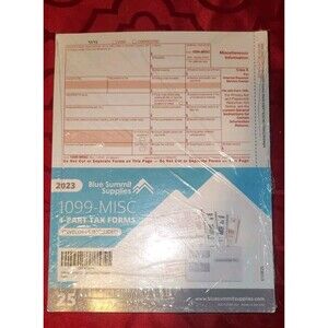 1099 Misc Forms 2023, 4 Part Laser Tax Forms, 25 Individua Quickbooks Compatible